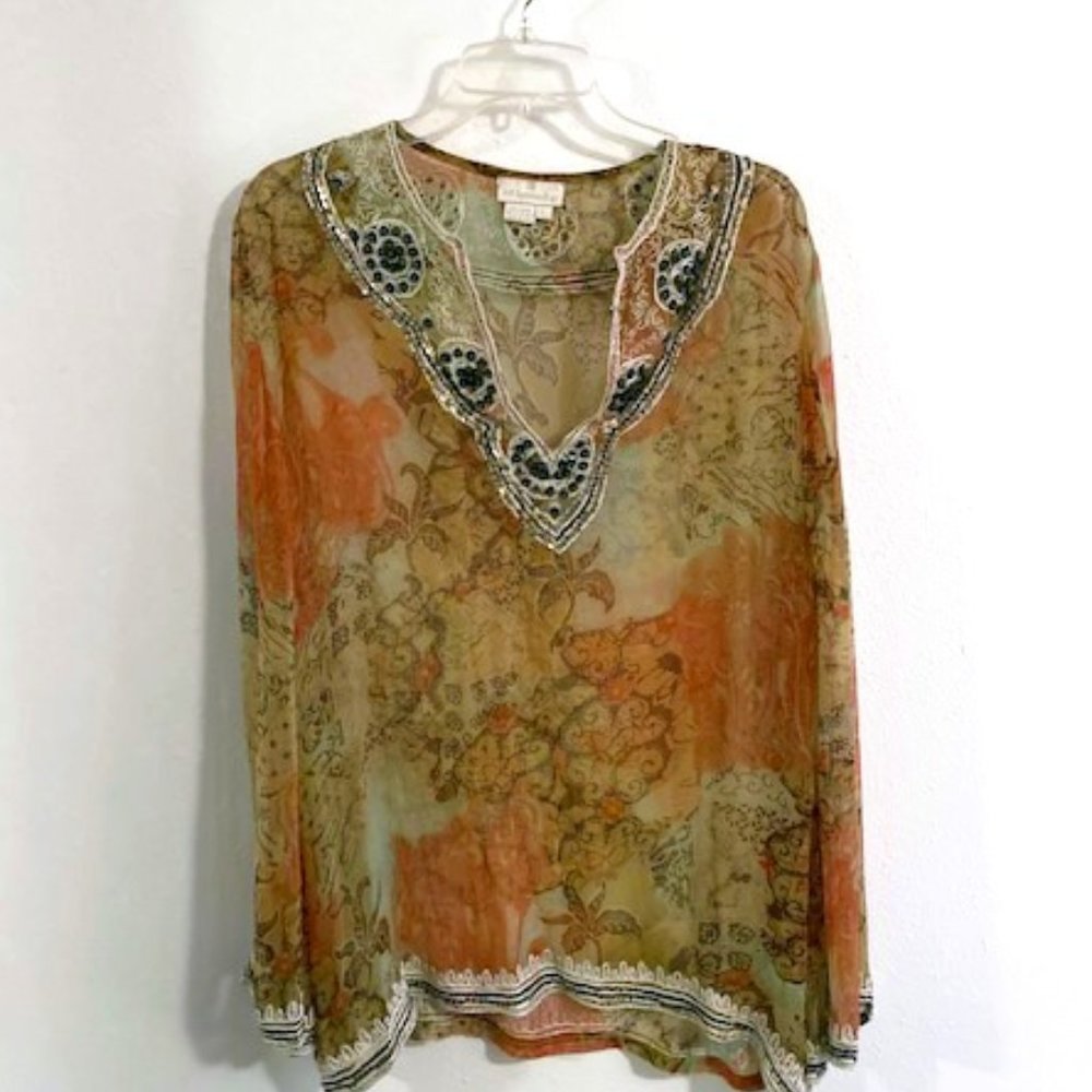 Soft Surroundings Sequin-trimmed Tunic